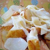 　「トック、焼き鮭、玉ねぎ天のチーズ焼き」　　♪♪